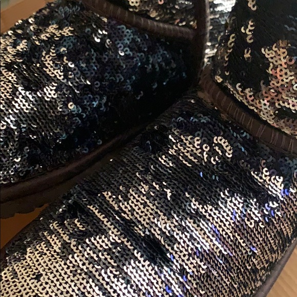 Ugg sparkle boot blue silver size 6 - Picture 14 of 14